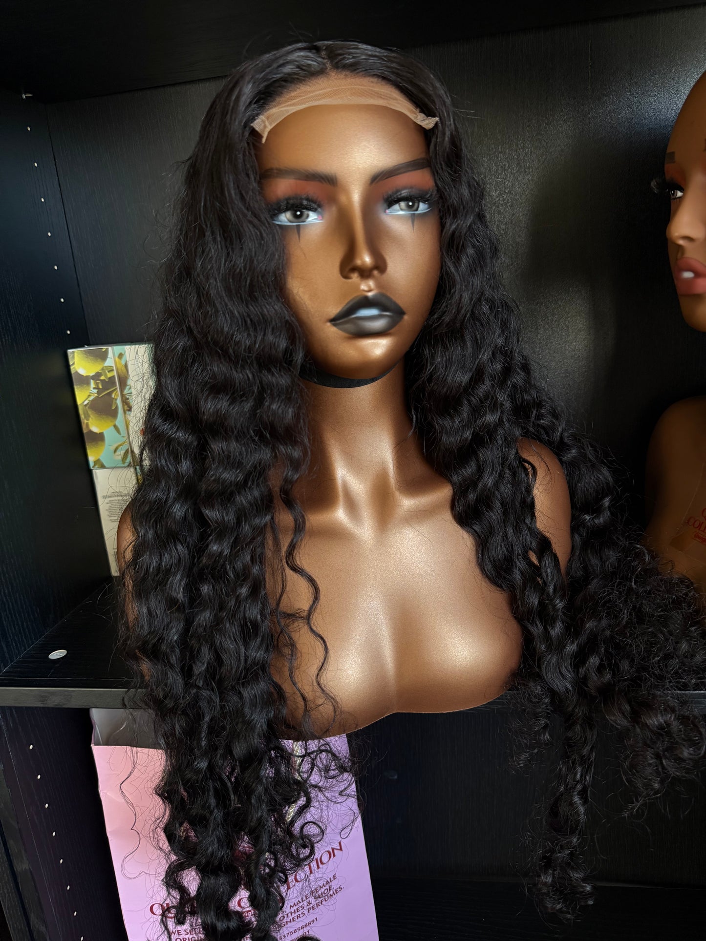 Deep wave curls with 4x4 closure