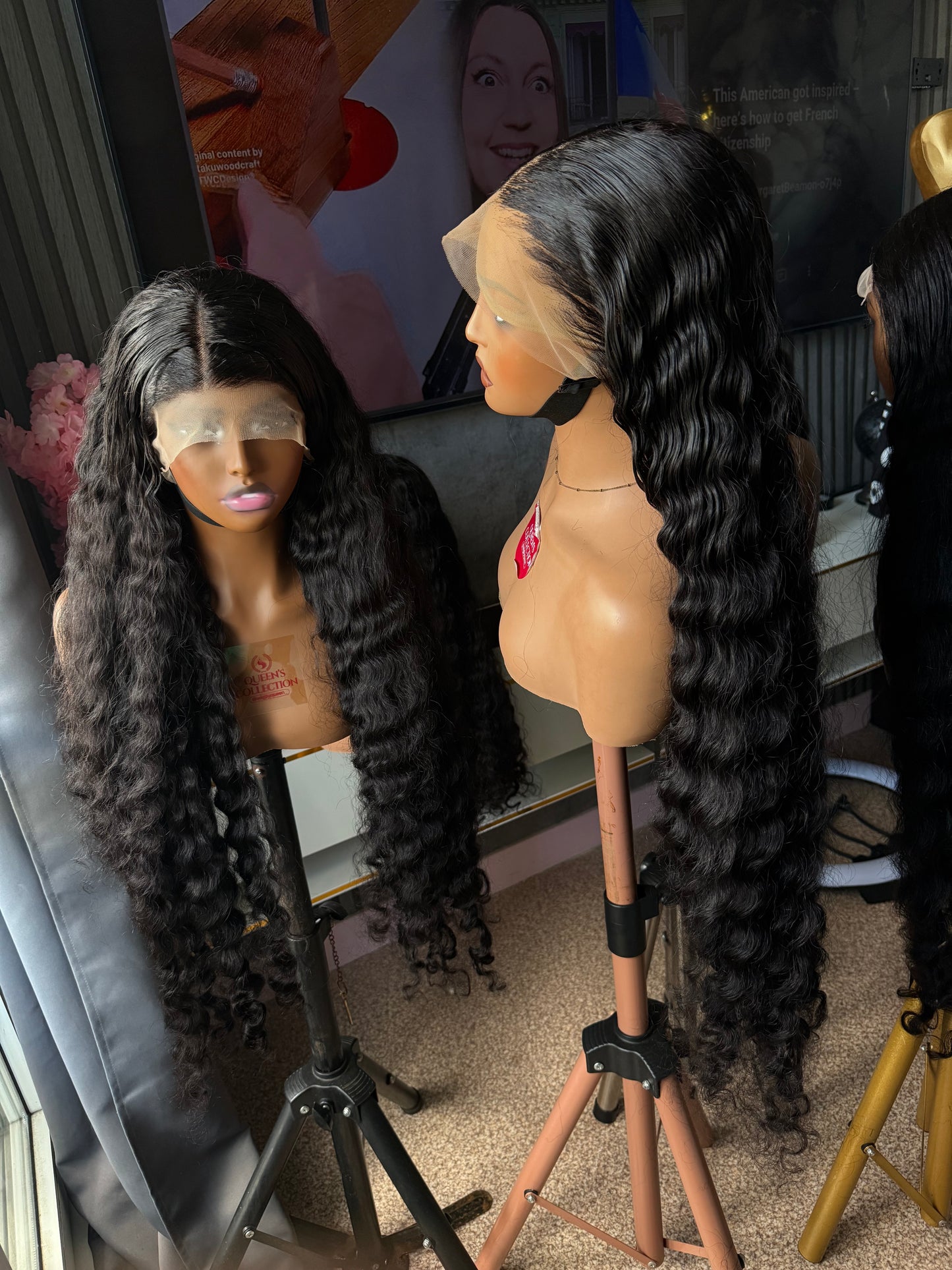 Full frontal luxury deep wave curly 40” 350grams