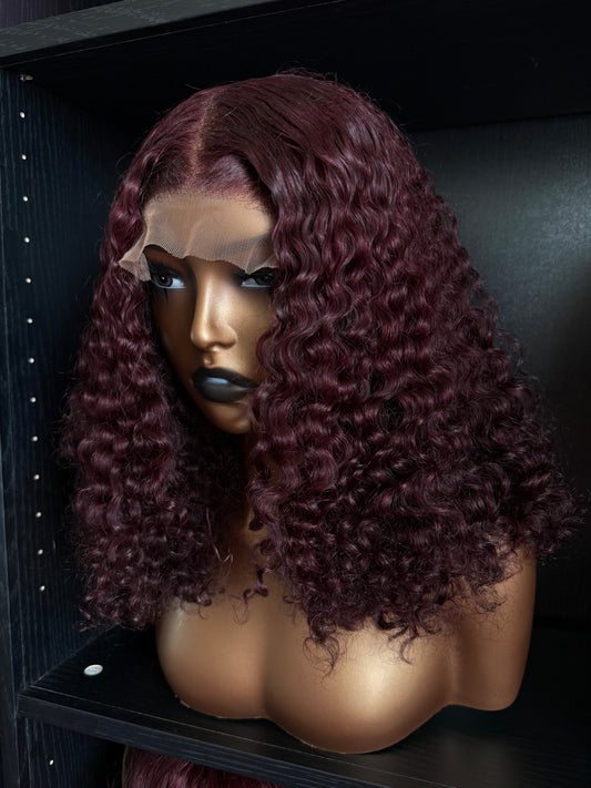 5x5 closure 16” pixie curls 300grams